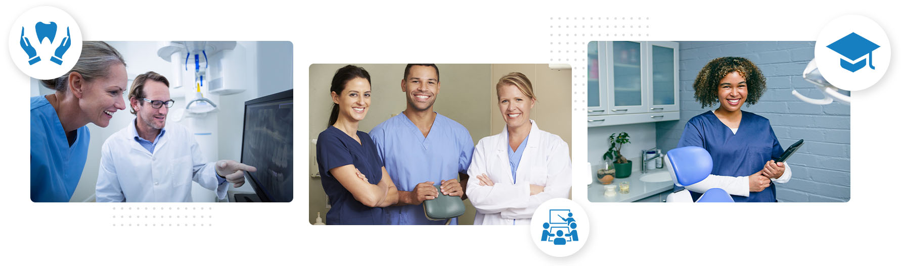 dental assistant with dentist